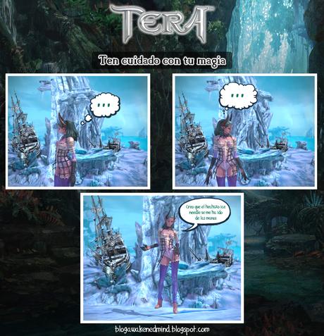 comic, magic,magia, humor, mago, mmorpg, off-topic, sorcerer, TERA, tira comica, frozen, velika, videogame, videojuego, hielo, take easy with your magic