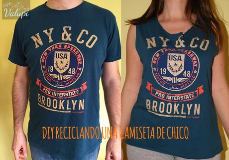 DIY - Reciclando una camiseta de chico DIY - Reciclando una camiseta de chico