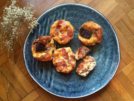 Receta para torpes: mini quiche de bacon y tomate seco con aceitunas