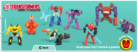 Transformers Robots in Disguise en Mcdonalds.