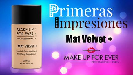 review base maquillaje piel grasa oil free makeup forever MUFE Mat Velvet+