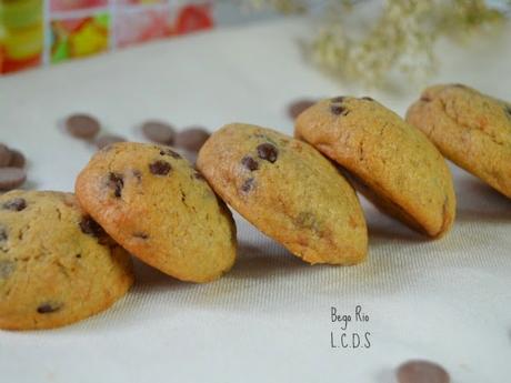 Cookies rellenas de Nutella y pepitas de chocolate