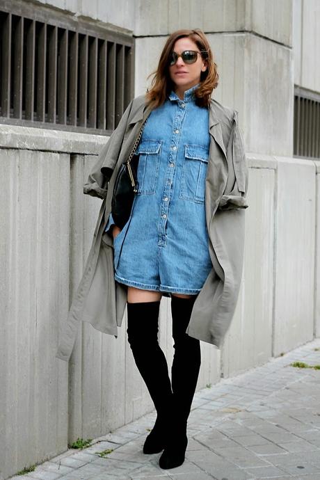 mono en denim mono en denim