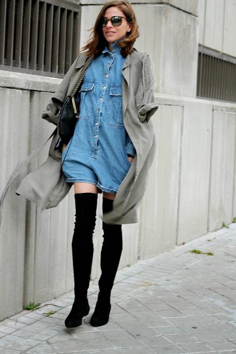 mono en denim mono en denim