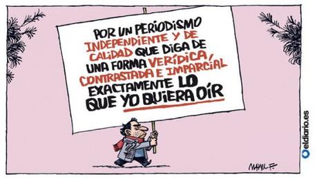 Sobre la independencia de los medios Viñeta de Manel Fontdevila para eldiario.es (CC).