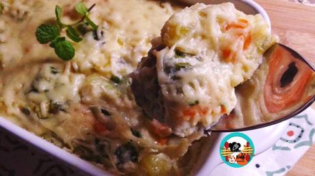 Gratinado de verduras con bechamel