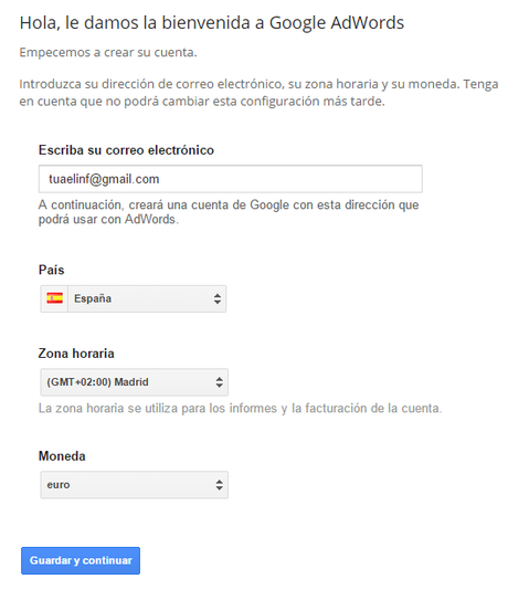 Cómo usar Adwords por primera vez