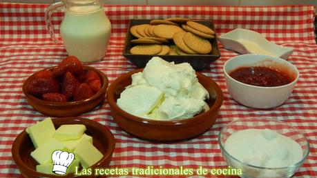 Receta fácil de queso y fresas