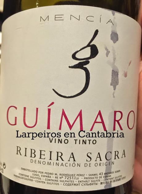 Vino Tinto Guímaro 2014: Mencía fresca y alegre.