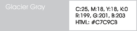 Glacier Gray Glacier Gray y sus códigos cmyk, rgb, html