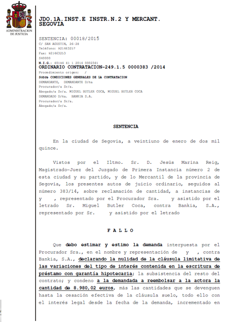 cláusula suelo Bankia cláusula suelo Bankia