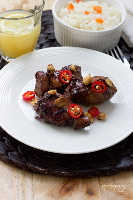 Pollo con guindilla y cacahuetes pollo-guindilla-cacahuetes
