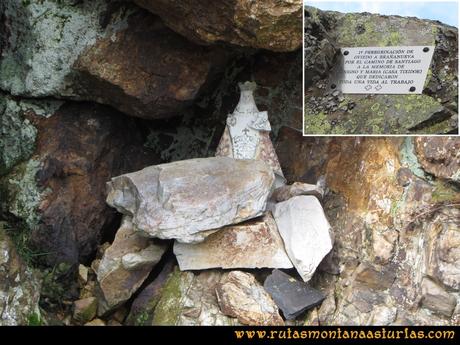 Ruta Alto Aristebano, Estoupo, Capiella Martín: Pequeña virgen en una cueva