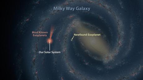 El telescopio Spitzer descubre un exoplaneta a 13.000 años luz de la Tierra
