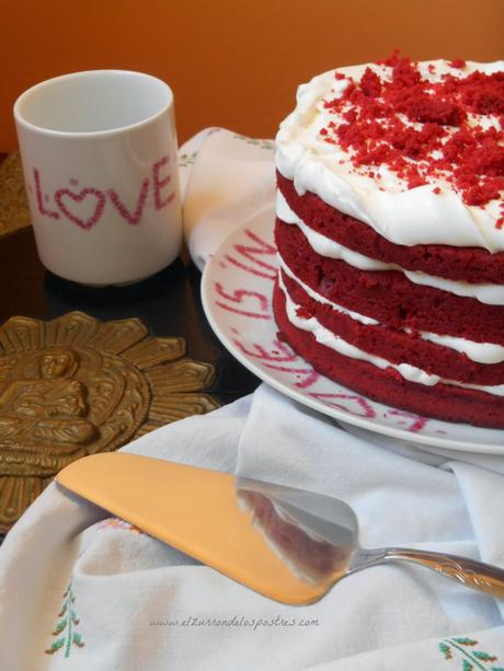 Tarta Red Velvet con crema de Queso