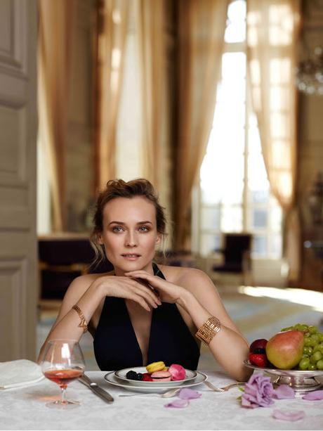 Diane Kruger brilla en Versalles para un shoot para Martell Cognac
