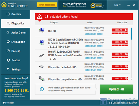 Auslogics Driver Updater 1.2.2.0 - Actualice todos los controladores en su PC en un solo clic Auslogics Driver Updater 1.2.2.0 - Actualice todos los controladores en su PC en un solo clic