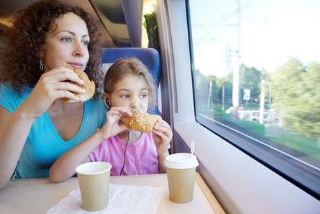 Comida para niños en los viajes.