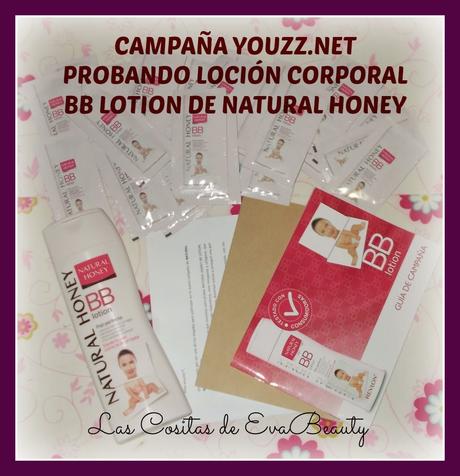 Campaña Youzz.net. Probando la Loción corporal BB Lotion de Natural Honey.