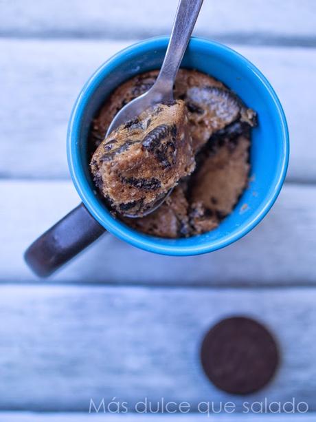 Mug cake de oreo y nutella