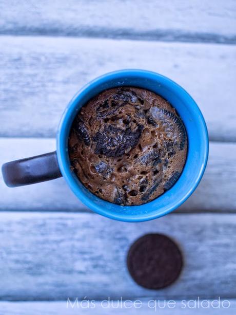 Mug cake de oreo y nutella