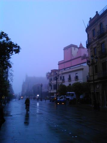 A principios de marzo, Sevilla amanecía de esta guisa...