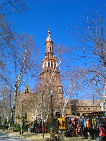 A principios de marzo, Sevilla amanecía de esta guisa...