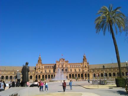 A principios de marzo, Sevilla amanecía de esta guisa...