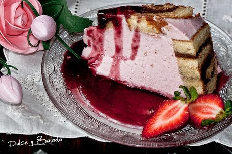 Bomba rellena de Mousse de Fresa