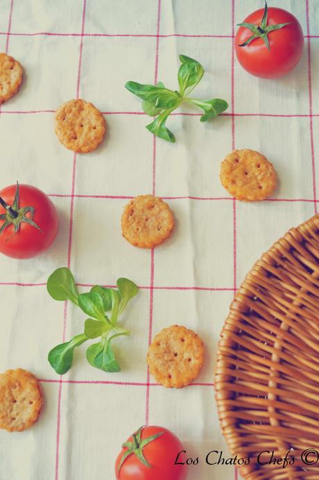 Galletas de queso y tomate Galletas de queso y tomate