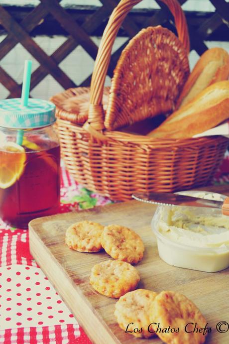 Galletas de queso y tomate Galletas de queso y tomate