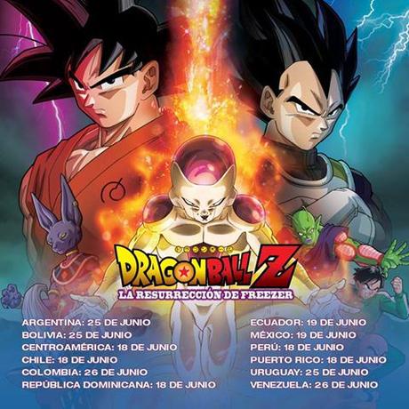 Nuevo avance Dragon Ball Z: La Resurrection de F, más fechas de en latinoamérica