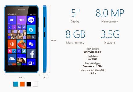 Todo sobre el nuevo Lumia 540 Dual SIM.