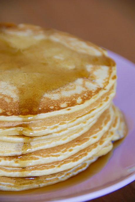 Tortitas con Sirope de Arce