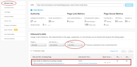Cómo robarle posicionamiento web a tu competencia Enlaces de la competencia