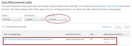Cómo robarle posicionamiento web a tu competencia Enlaces recientes de la competencia
