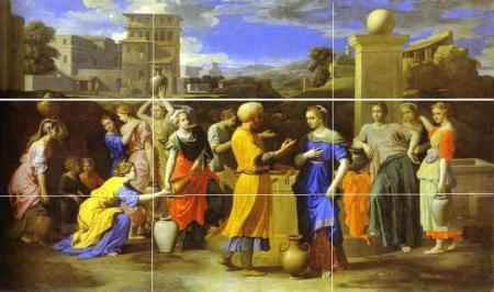 Las composiciones numéricas de Poussin en el Museo del Louvre Eliezar y Rebeca - Nicolas Poussin Tramas