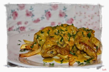 Conejo en pepitoria... que empezó siendo otra cosa.... para 32º Desafío en la cocina Conejo en pepitoria... que empezó siendo otra cosa.... para 32º Desafío en la cocina