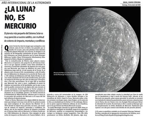 Zoco de Astronomía: ¿La Luna? No, es Mercurio