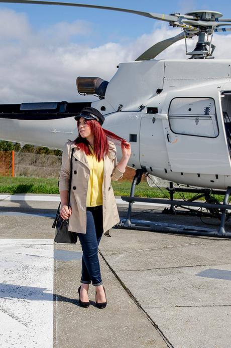 Look con gorra de piloto