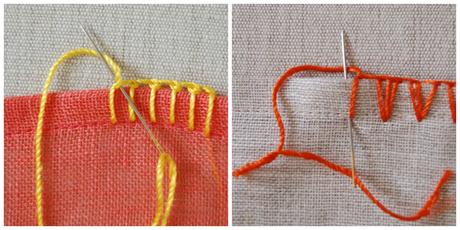 Escuela de Bordado: tipos de puntos I / Embroidery School: kinds of stitches I