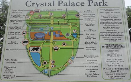 Crystal Palace London - mapa