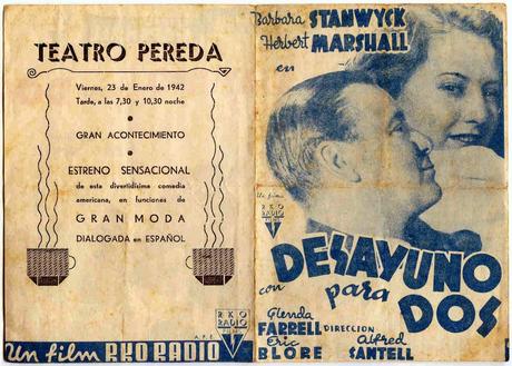 Programas de mano II - Desayuno para dos Programas de mano II - Desayuno para dos