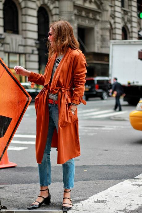 ORANGE TRENCH, 5th ave ORANGE TRENCH, 5th ave