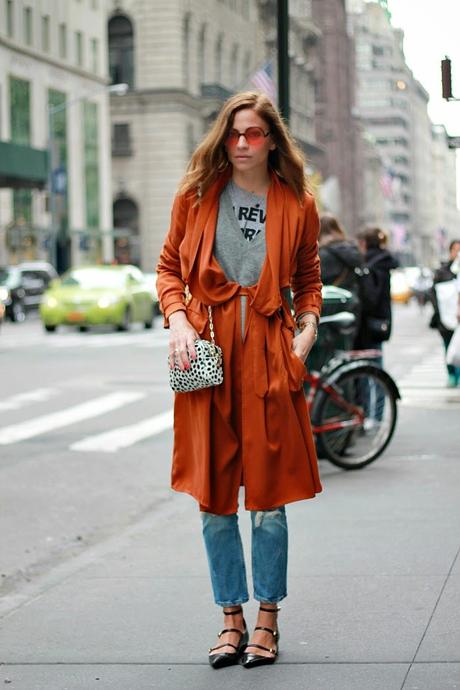 ORANGE TRENCH, 5th ave ORANGE TRENCH, 5th ave