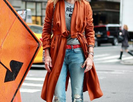 ORANGE TRENCH, 5th ave ORANGE TRENCH, 5th ave