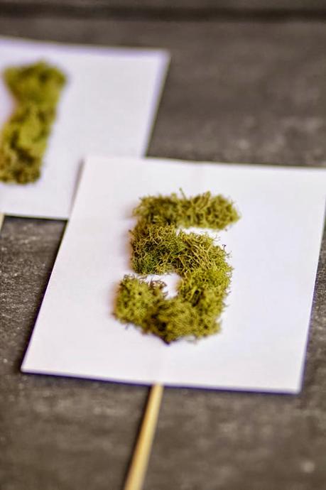 DIY: Números con musgo para una boda DIY: Números con musgo para una boda