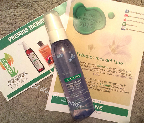 Tratamiento a las fibras de Lino de Klorane tratamiento sin aclarado