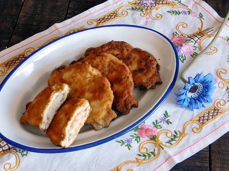 Libritos de lomo rellenos de gambas Libritos de lomo rellenos de gambas