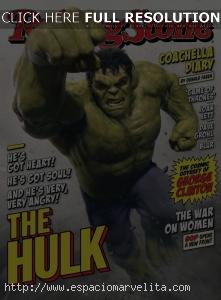 Hulk de Vengadores: La Era de Ultrón portada de Rolling Stone Hulk de Vengadores: La Era de Ultrón portada de Rolling Stone